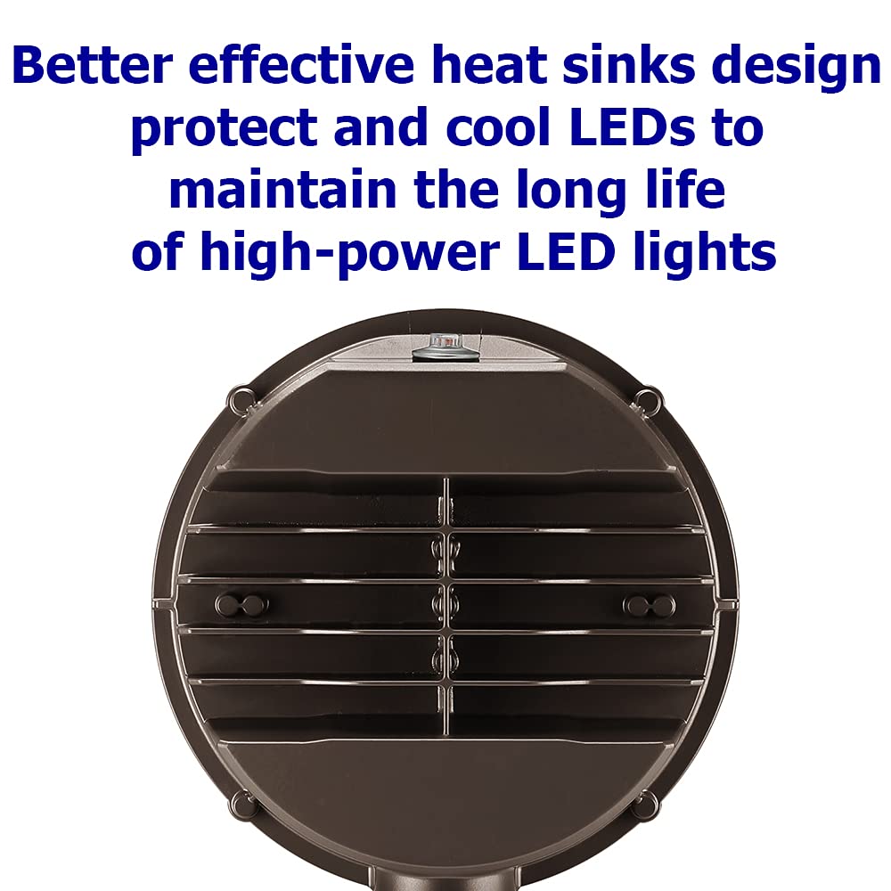 high-standardxcel 43W Led Barn Light - 5000Lm, 5000K Daylight, Dark Bronze, Waterproof, Model Efmg443W12V50Kdp1A