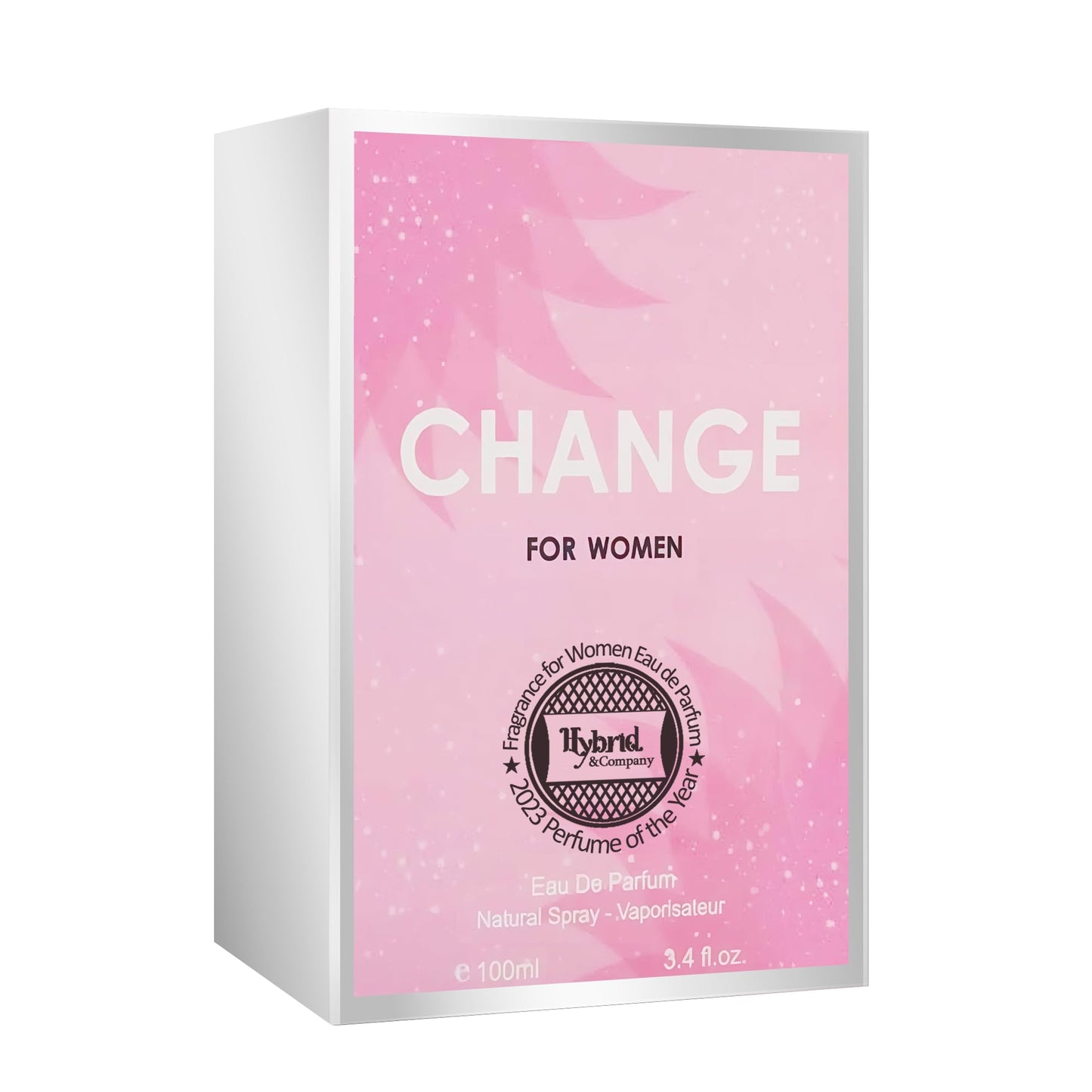 Hybrid & Company Change For Women Delicate And Unexpected Fruity Floral Fragrance Scent Womens Perfume, 3.4 Fl Oz