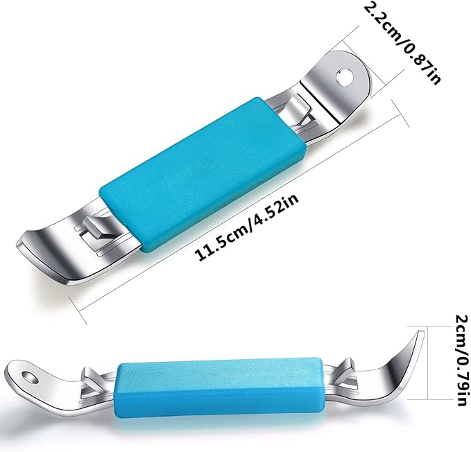 3 Pieces Magnetic Bottle Openers Can Opener Classic Beer Opener Stainless Steel Small Bottle Opener Can Tapper with Magnet for Camping and Traveling HANCELANT (Blue)