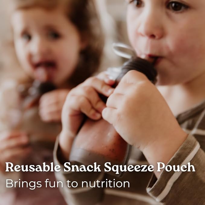 Haakaa Silicone Yummy Pouch (4.5 oz) – Reusable Snack Pouch for Babies/Toddlers/Kids – Leak-Proof, Food-Grade Silicone: Freezer & Dishwasher Safe (1-PK)