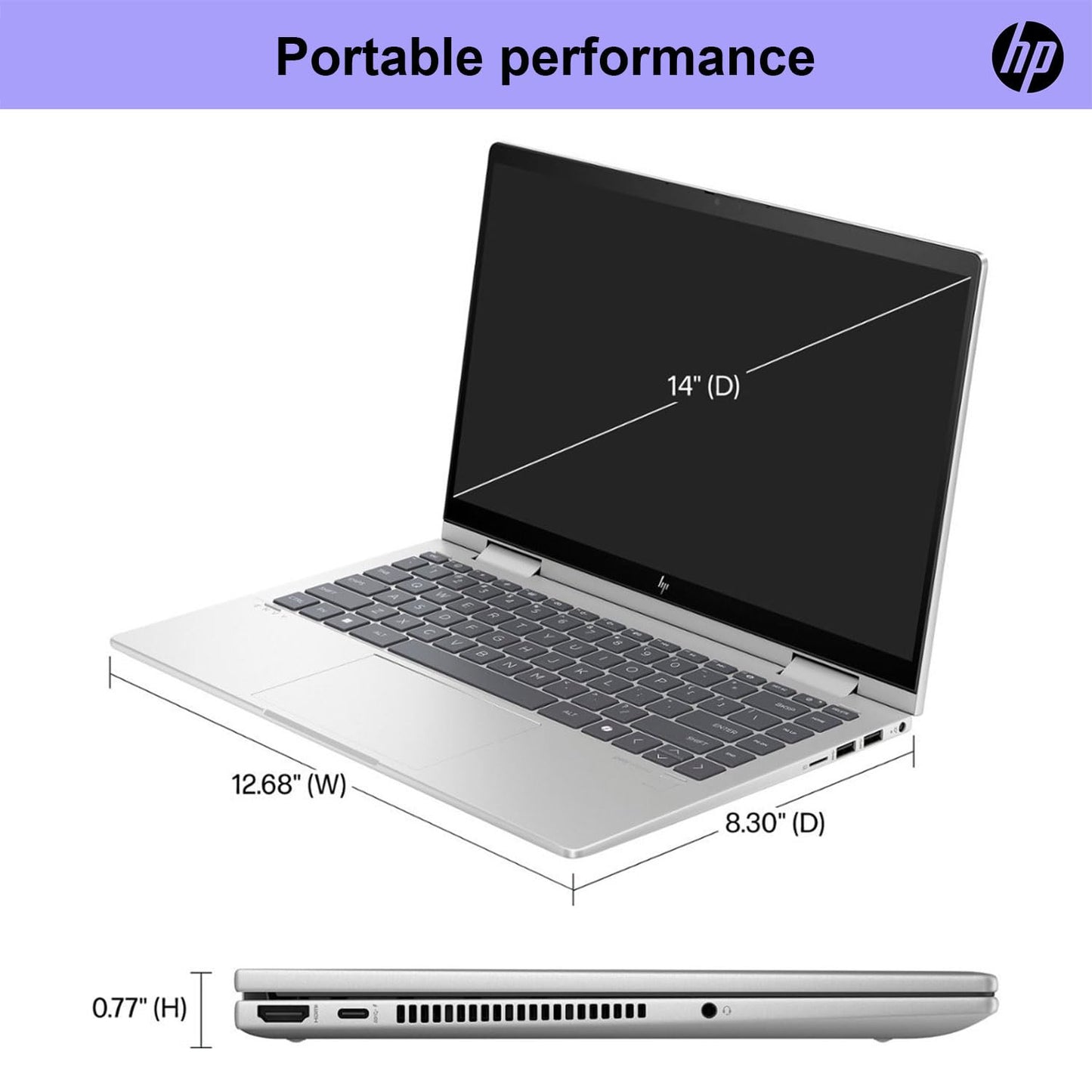 Hp Envy X360 14 Touchscreen Intel Core 7 2-In-1 Convertible Laptop, 14 Fhd 1920 * 1080 Touchscreen, Core 7 150U (Beats Intel I7-