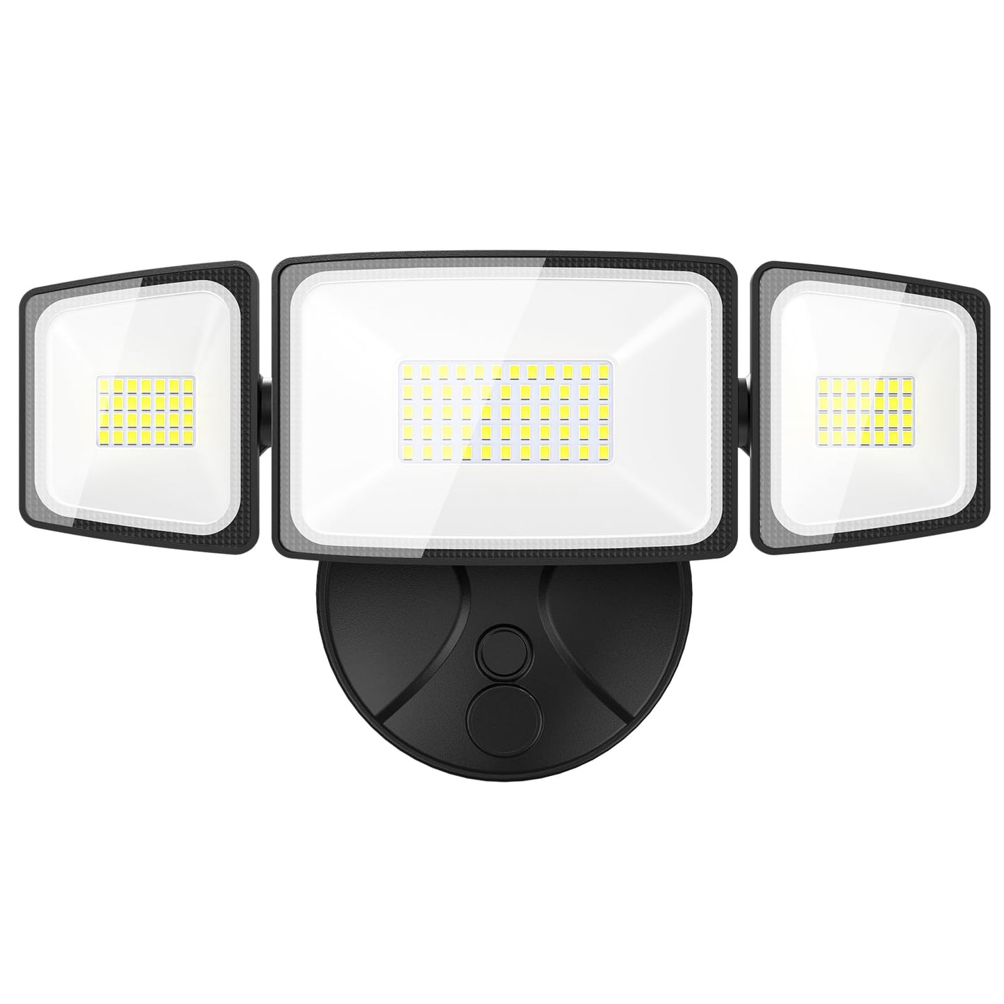 Onforu 60W LED Flood Light, 6000LM Brightness, 3 Adjustable Heads, IP65 Waterproof, Black, Model BDB60-3