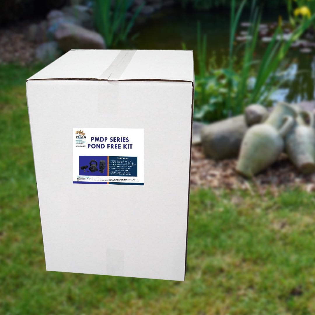 HALF OFF PONDS Pond Free Cascade 4100 Waterfall Kit with MatrixBlox, 10' x 30' EPDM Liner and 4,100 GPH Pump - PMDPB2