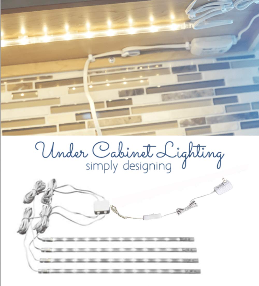 Cefrank 16-Inch Led Display Light Bars - Linkable Slim Strip Kit, Warm White 3000K, Model Ls1803K-40-2, Plug N Play