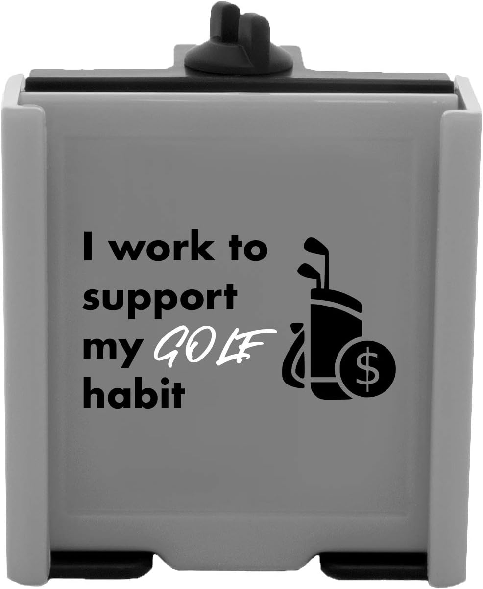 DESERT FOX GOLF Phone Caddy – Funny Quotes Golf Cart Phone Holder with Secure Strap for Hands-Free GPS & Golf Apps – Gifts for Men & Women