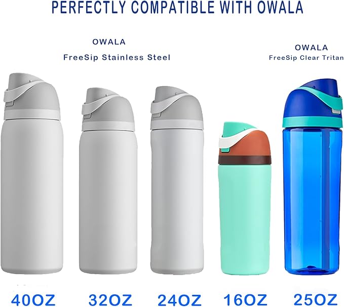Replacement Lid for Owala Freesip Water Bottle Top Cap Protective Push-To-Open Lid Compatible With Owala Cup 16oz 24oz 32oz 40oz Bpa-Free Replacement Stopper for Owala Freesip Leak-Proof. (Navy Blue)
