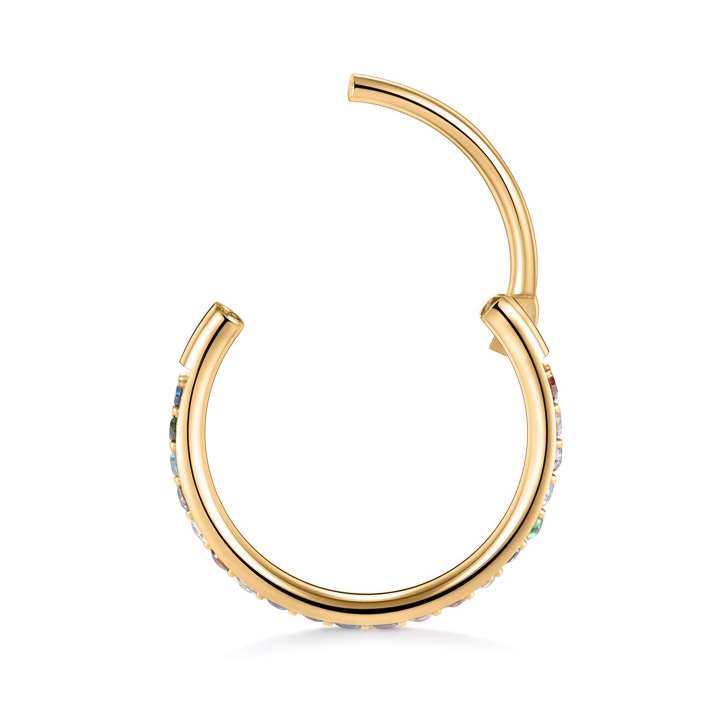 FUNLMO 16G Conch Earrings 10mm Conch Piercing Jewelry Cartilage Earring Hoop Daith Earrings Surgical Steel Conch Hoop Earring Ra