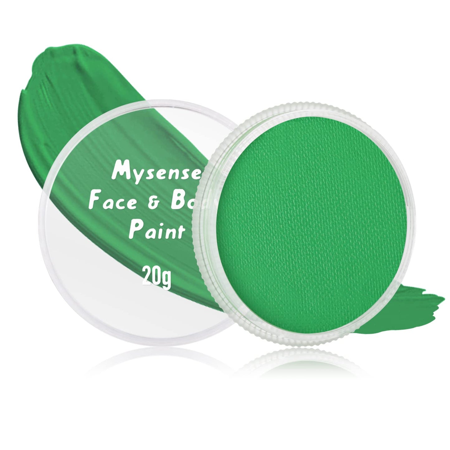 Mysense Amazon Green Face Body Paint Makeup,Water Activated Painting for Adults Children Te Fiti Gamora Wicked Witch Cosplay SFX
