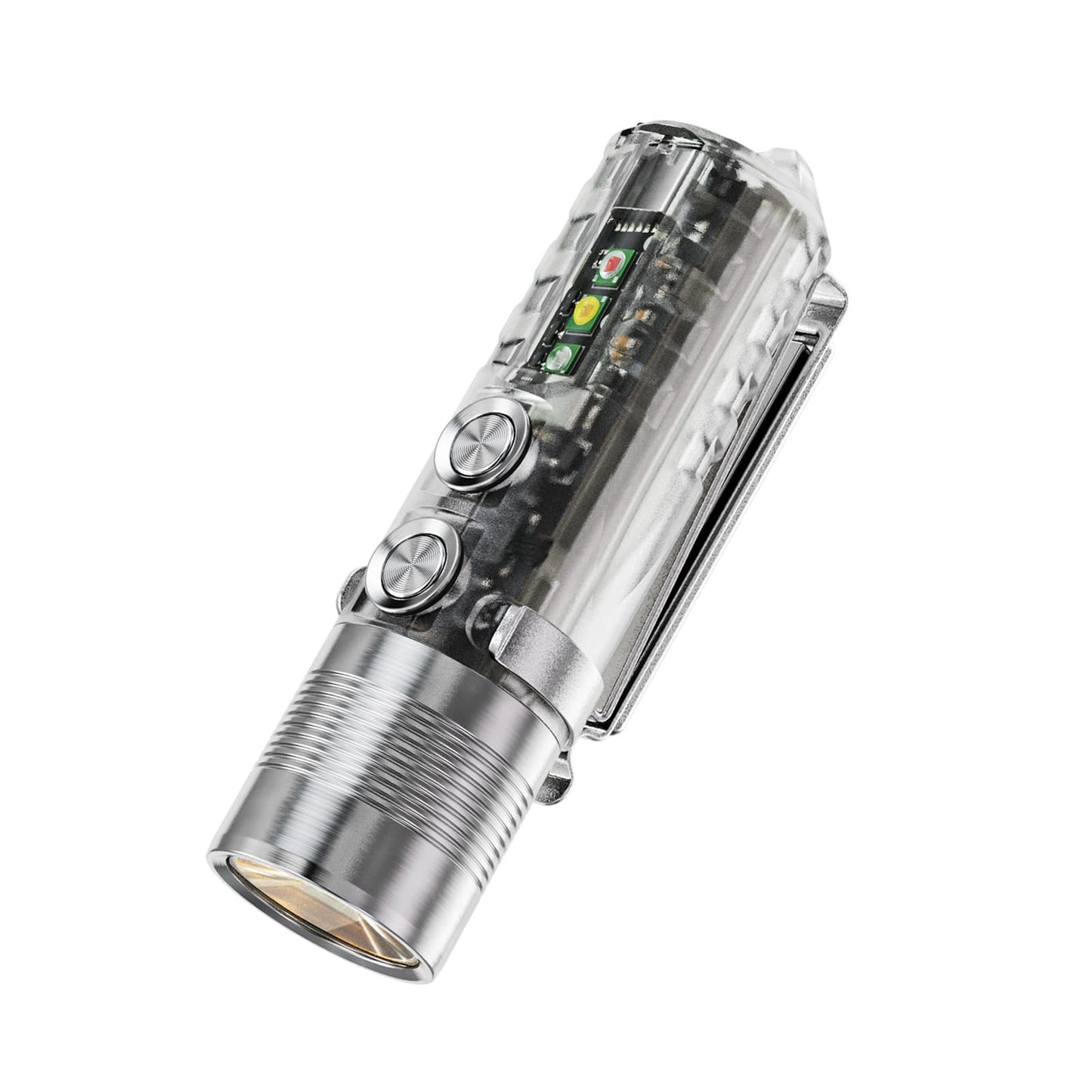 Rovyvon A28 Gen 2 Pocket Flashlight, 1000 Lumen, Usb C Rechargeable, Waterproof, A28-G2 Uv Red White