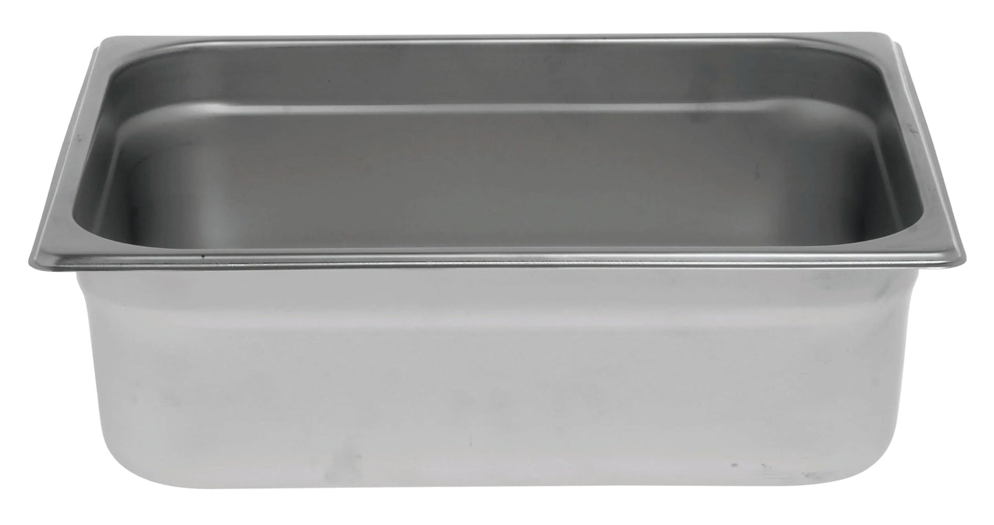 Kratos Commercial Electric Countertop Food Warmer/Cooker with Two Half Size Hotel Pans and Slotted Lids, 120V, 1500 Watts, Stainless Steel Portable Food Warmer with Pans