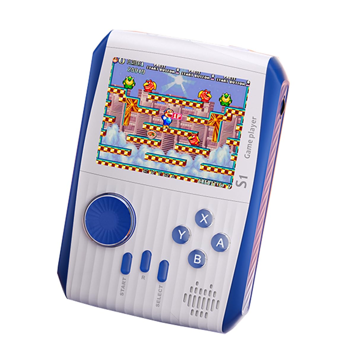 Portable Retro Mini Video Game Console with 666 Classical FC Games, 3.0" Color Screen, Birthday Gift for Boys, Girls and Adults (S1-White)