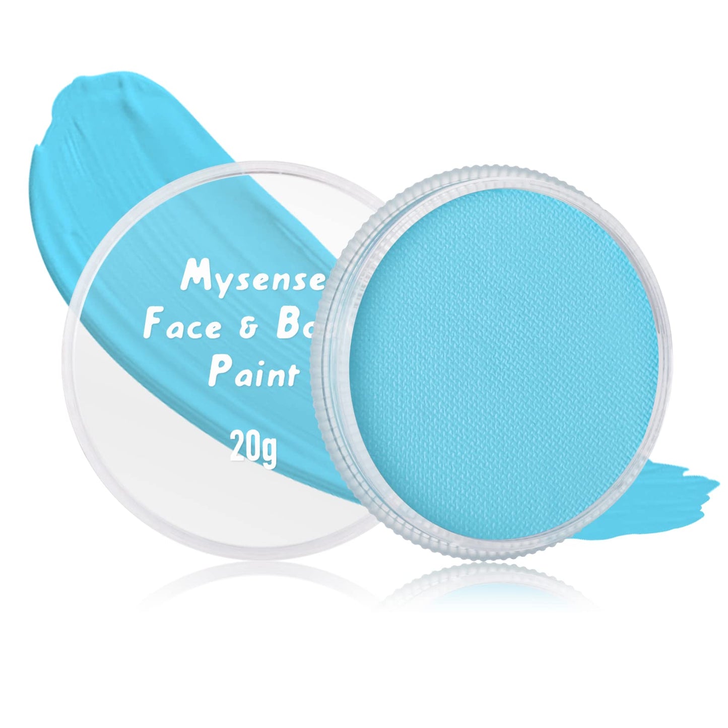 Mysense Light Blue Face Body Paint Makeup,Water Activated Painting for Adults Children Sally Corpse Bride Cosplay SFX Costume Fe