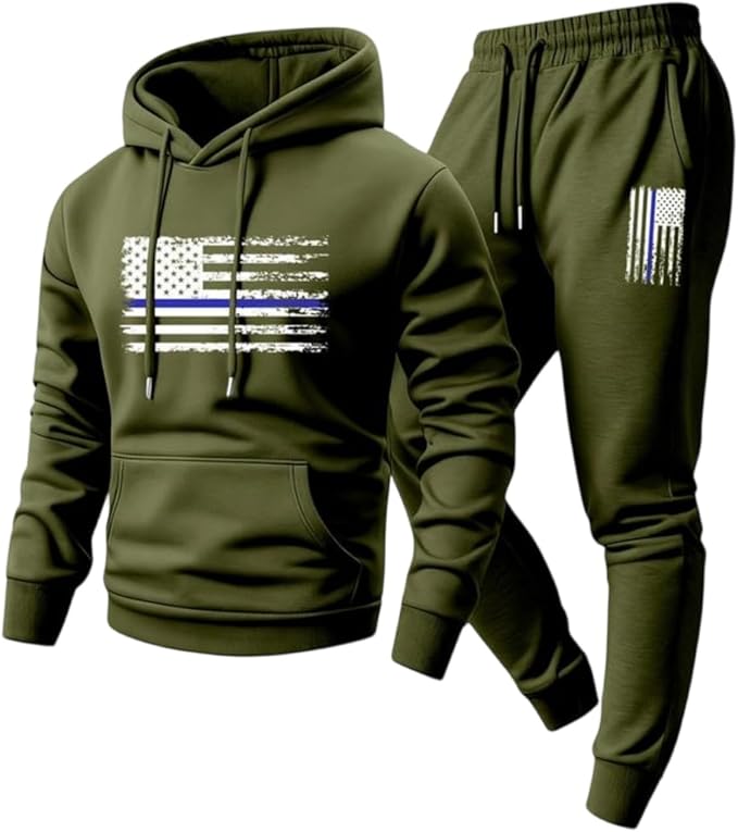 lopmou Track Suits Mens Sweatsuits 2 Piece Set Hoodie and Sweatpants Jogging Suits for Men Casual Running Sweat Suit Sets