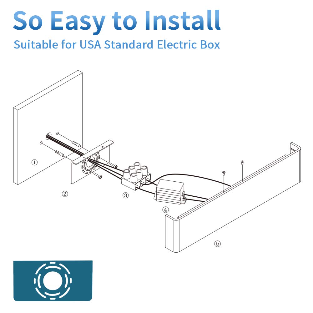 Aipsun 32.6 Inch Modern Vanity Light Fixtures Led Bathroom Wall Light Up And Down Bathroom Lighting Fixtures Cool White 5000K
