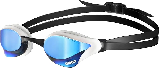 Arena Unisex Cobra Core Swipe Anti-Fog Racing Swim Goggles for Men and Women Polycarbonate Mirror/Non-Mirror Lens