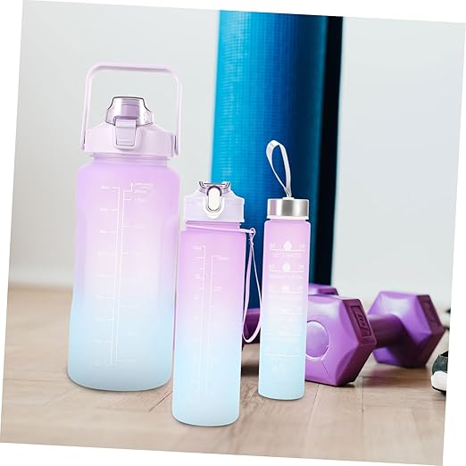 3pcs Plastic Drinking Cups Man Suits for Men Scrub Suit Bottle for Sports Water Bottles for Gym Workout Bottles for Men Set Water Cup Three Piece Suit Fitness Outdoor Plastic Cup