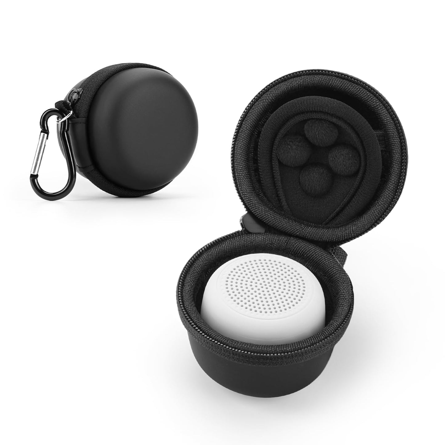 Carrying Case for Babelio White Noise Machine, Mini Sound Machine Protective Compact Traveling Storage Bag, Scratches Shockproof Waterproof (Only Case) (Black, S)