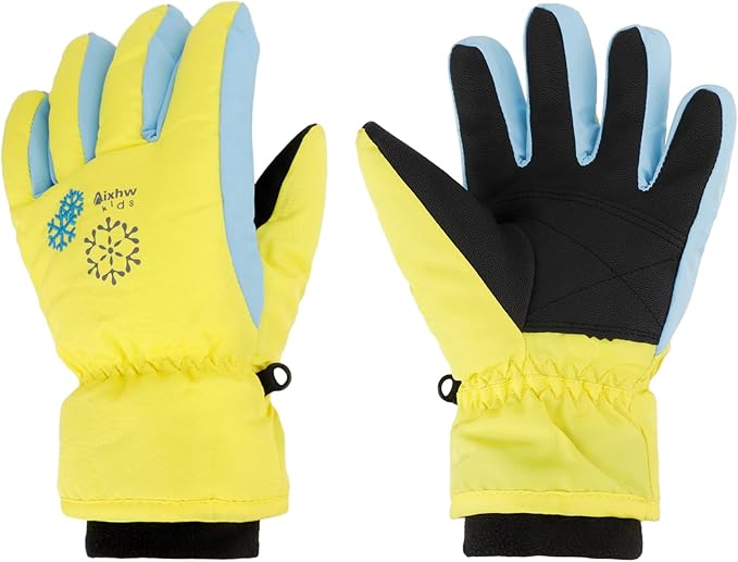 Kids' 3-Size Winter Snowboarding Gloves for Boys & Girls