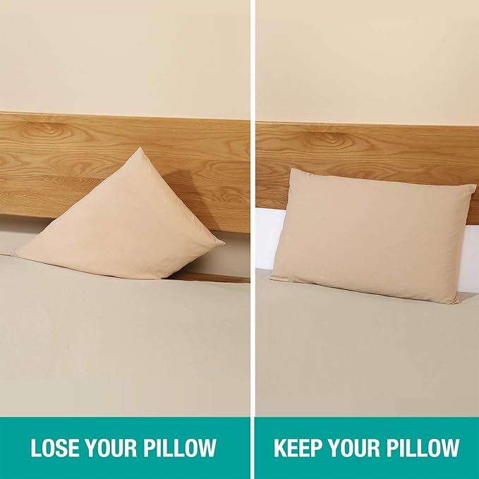 Vekkia Twin Bed Wedge Pillow for Headboard/Wedge Pillow Headboard/Bed Gap Filler/Headboard Pillow,Pillow Wedge for Headboard Gap Between Mattress and Headboard,Stop Loosing Your Pillows(White)