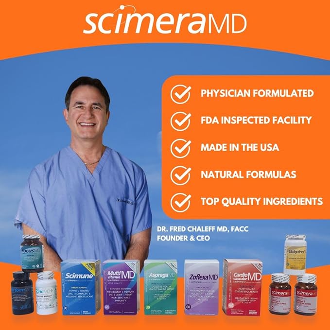 ScimeraMD® Asprega ProPac Probiotics and Prebiotics Supplement for Digestive Health and Immune System Support, 35 Billion CFUs, 10 CT