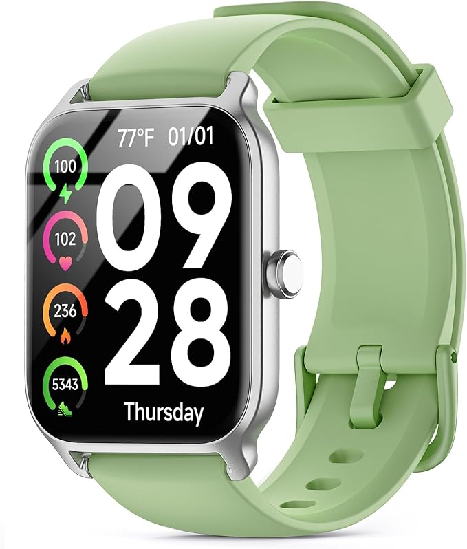 Smart Watches for Women Men, 2026 Smartwatch 1.85''Alexa Fitness Tracker Smart Watch Compatible for Android iPhone with Bl...
