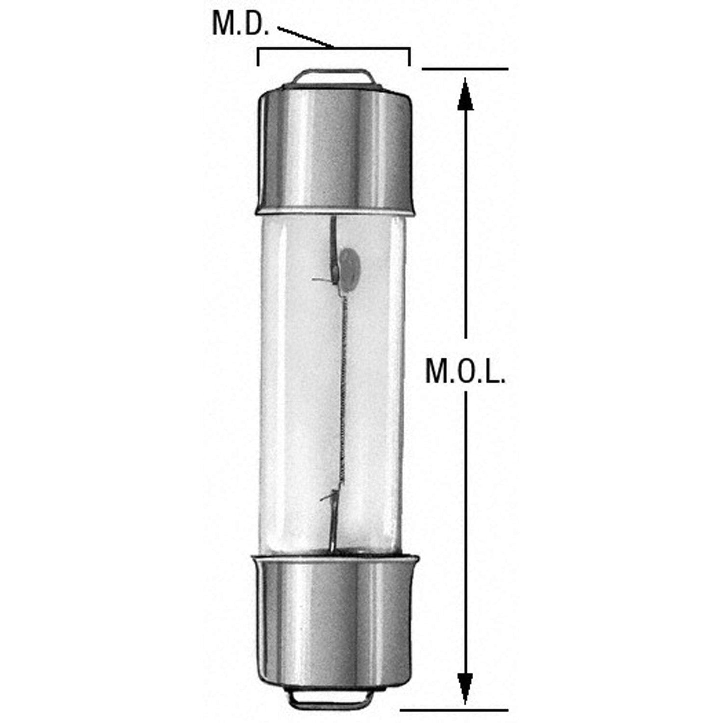 Federal Mogul Wagner Lighting 212-2 Multi-Purpose Light Bulb Box of 10, Glass, One Size, Factory Color