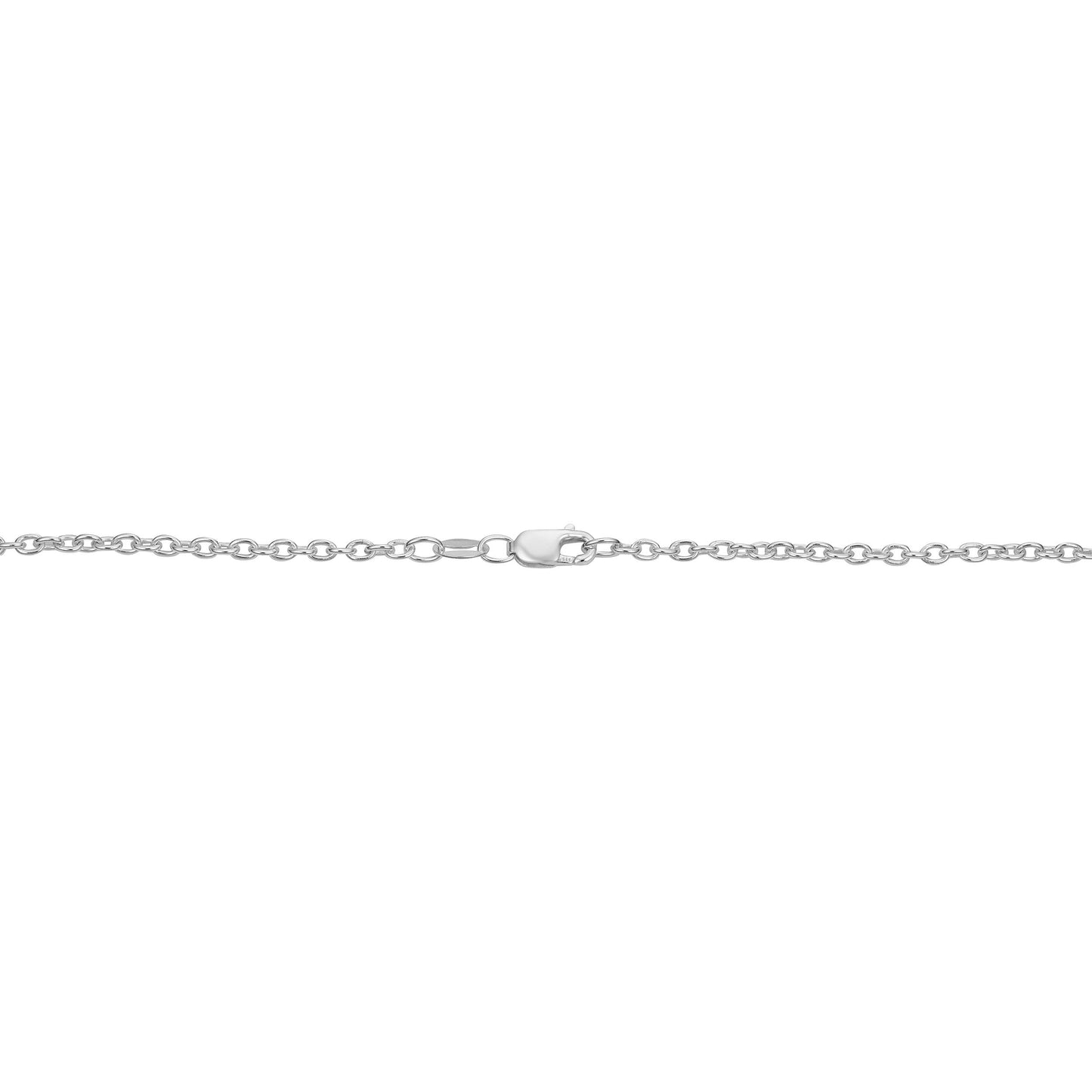 Kooljewelry Sterling Silver Round Cable Chain Necklace (2.1 mm, 16 inch)