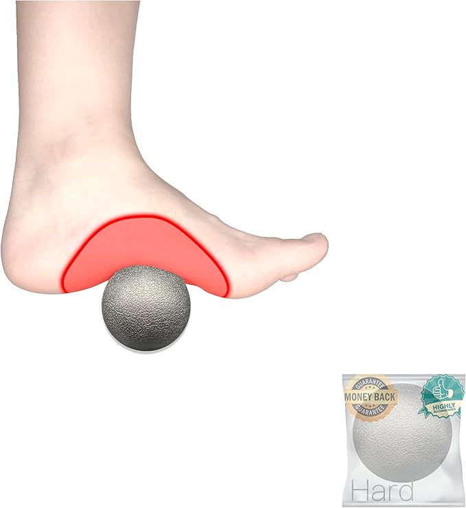 Plantar Fasciitis Relief Massage Ball – Lacrosse Ball, Foot Massage Roller & Myofascial Release Ball for Foot Pain, Trigge...