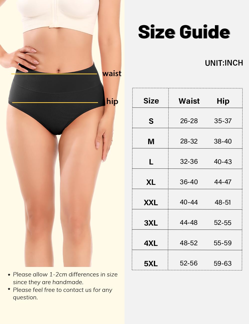 Molasus Incontinence Underwear for Women High Absorbency Period Leakproof Cotton Underwear Heavy Flow Menstrual Protective Panties Bladder Control Briefs 3 Pack,Black,X-Large
