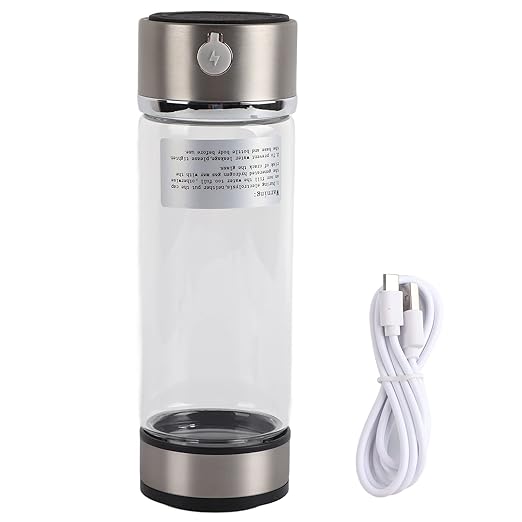 Hydrogen Water Bottle, 420ml Hydrogen Rich Water Cup Machine with USB Rechargeable, Ion Water Generator, Improve Water in 3 Minutes, for Home Office