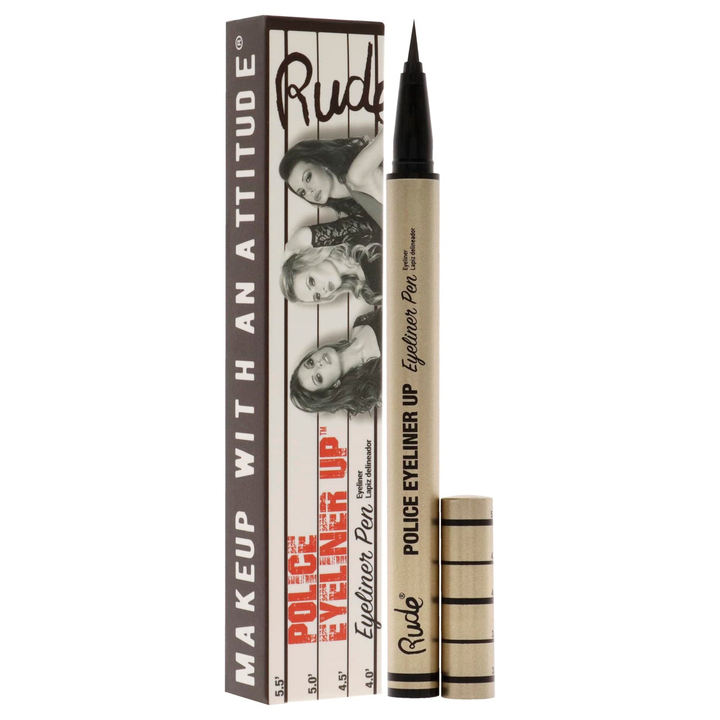 Rude Cosmetics Police Eyeliner Up - Big House Eyeliner Pen - Women 0.017 oz