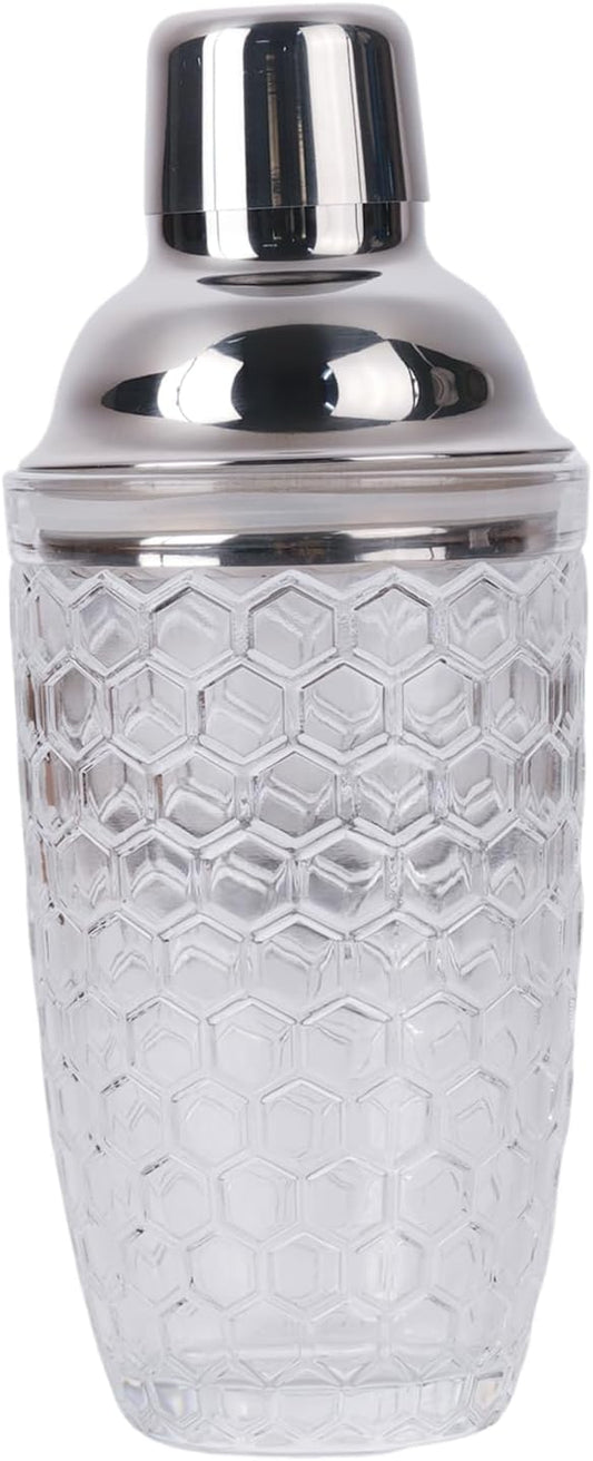 JNWINOG Professional 14.37 oz Cocktail Shaker – Durable Stainless Steel Martini Mixer, Leak-Proof & Dishwasher Safe, Ergon...