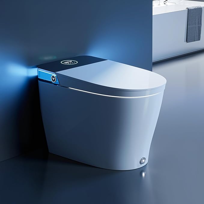 HOROW T38 Artistic Smart Toilet, Bidet Toilet with Powerful Flush, Auto Open/Close Lid, Instant Warm Water, Elongated Heat...