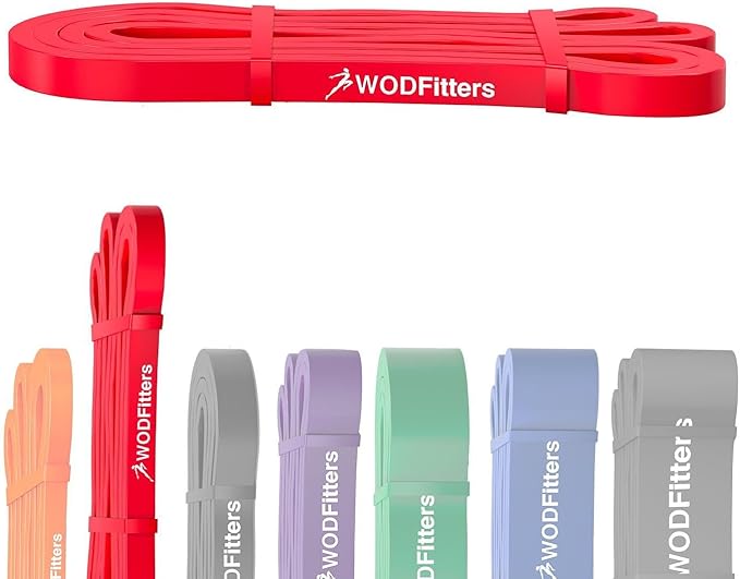 WODFitters Pro Series Pull-Up Assistance Bands – Premium Resistance Loop Bands for Assisted Pull Ups, Muscle Ups, Strength...
