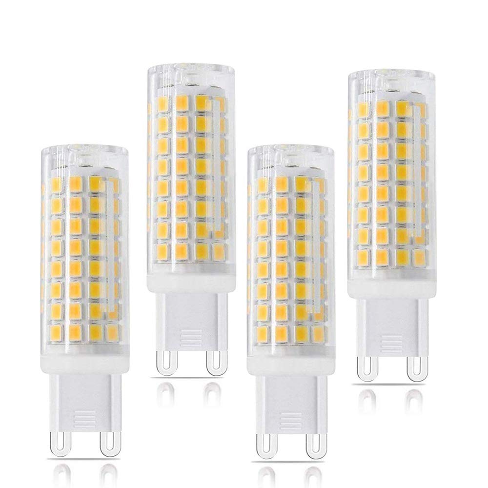 Syxkj G9 Dimmable Led Bulb, 7W Equivalent, 750Lm, Warm White, 4-Pack, Ceramic, Model Sg9102Ww