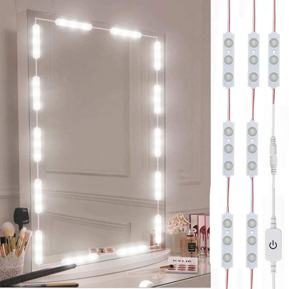 Lphumex Hollywood Style Led Vanity Mirror Lights, 10Ft Dimmable Touch Control, Ultra Bright White, Ideal For Makeup Vanity & Bathroom