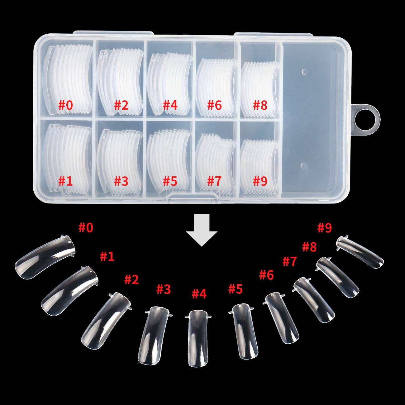 AIMEILI Nail Extension Gel Tool Nail Art Kit, 2 in 1 Gel Pen Brush, 100pcs Dual Nail Forms Clear Nail Molds, 10pcs Nail Extensio
