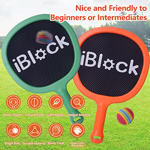 Smartwo Portable Paddles and Bouncy Balls Set for Kids or Adults’ Indoor Outdoor Activities, Sport Game for Beginner or In...