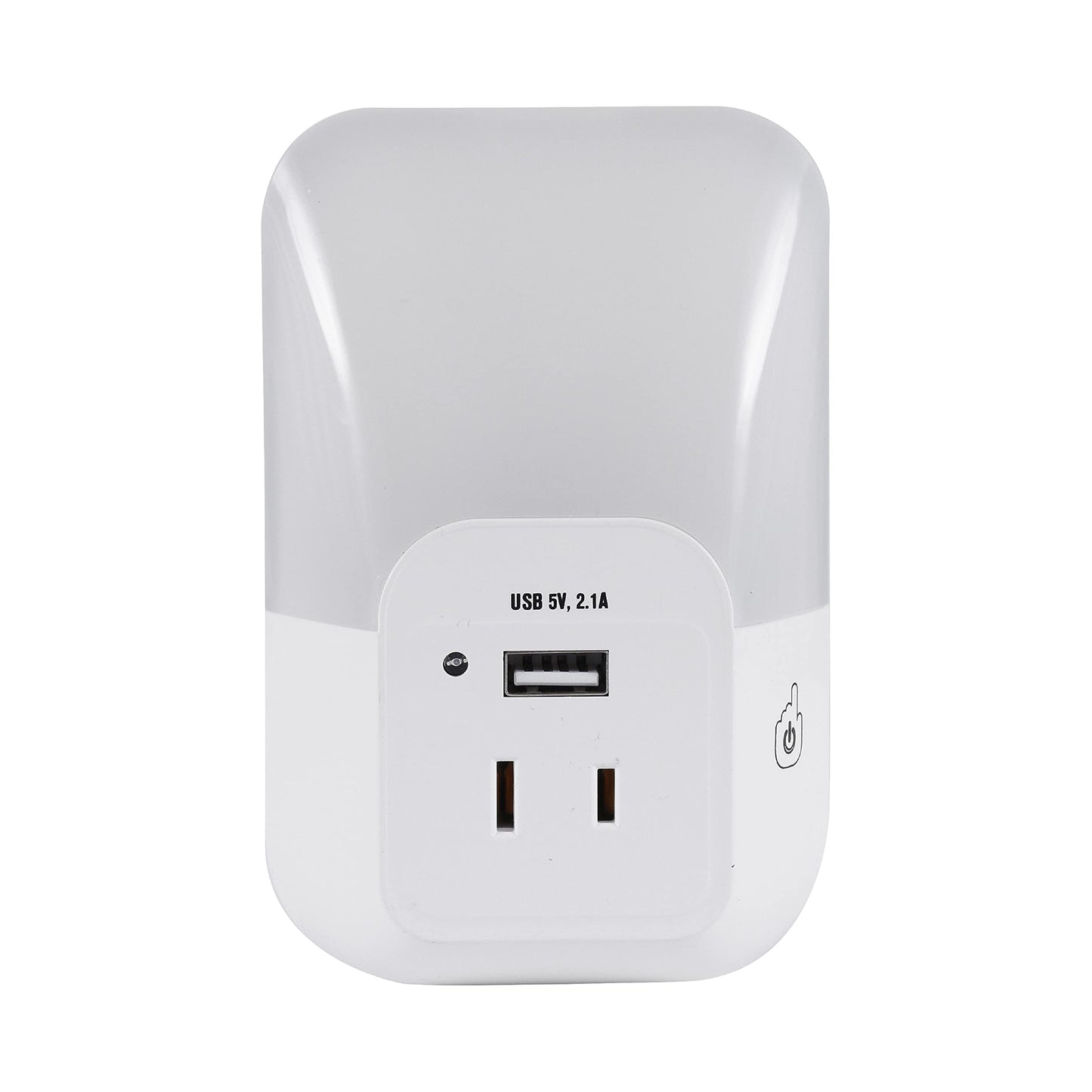 Ledvance Sylvania Led Night Light, 3-Color Select, Frosted, 5 Lumens, Usb Port, 1 Pack, Model 64991