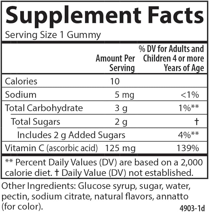 CARLSON LABS Kids Vitamin C Gummies, 60 CT