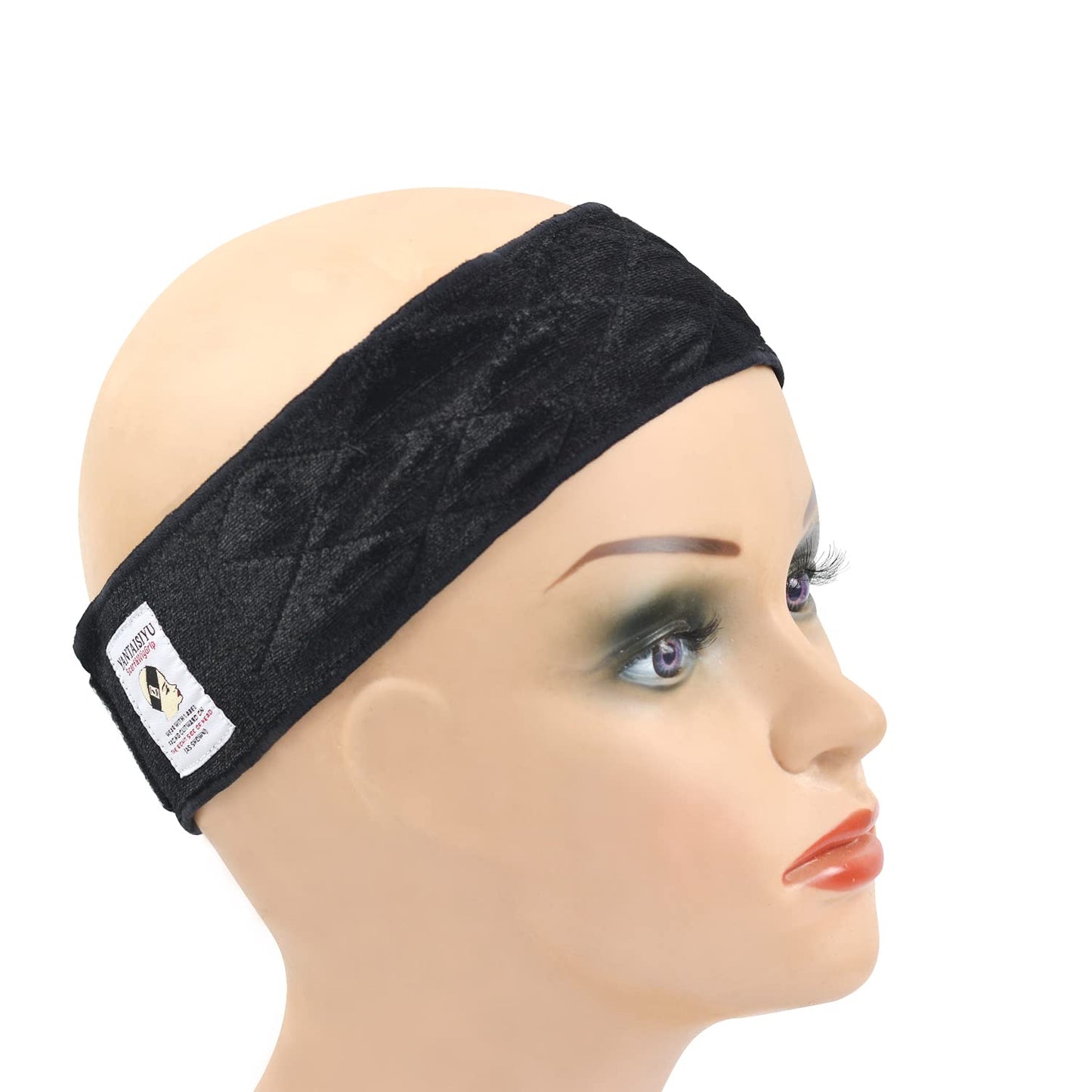 YANTAISIYU Wig Grip Band for Women Adjustable Non-Slip Wigs Scarf Grip Headband for Keeping Wig in Place (Black)