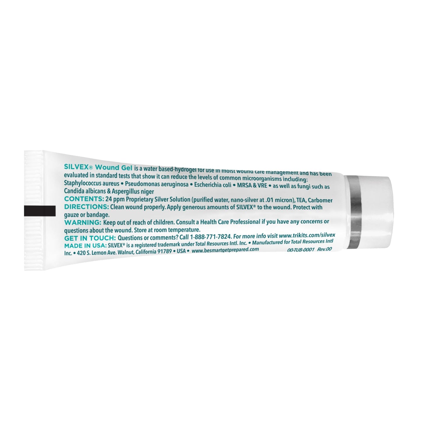 Be Smart Get Prepared SILVEX Wound Gel, 0.5 Fl Oz (Pack of 1), Clear