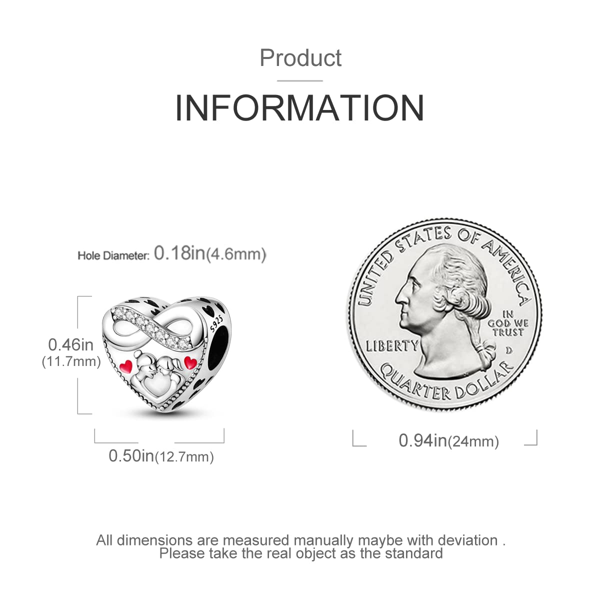 Parmuz 925 Sterling Silver Charm for Bracelets Dog Evil Eye Travel Love Mom Dangle Charms for European Bracelets Necklace Pendan