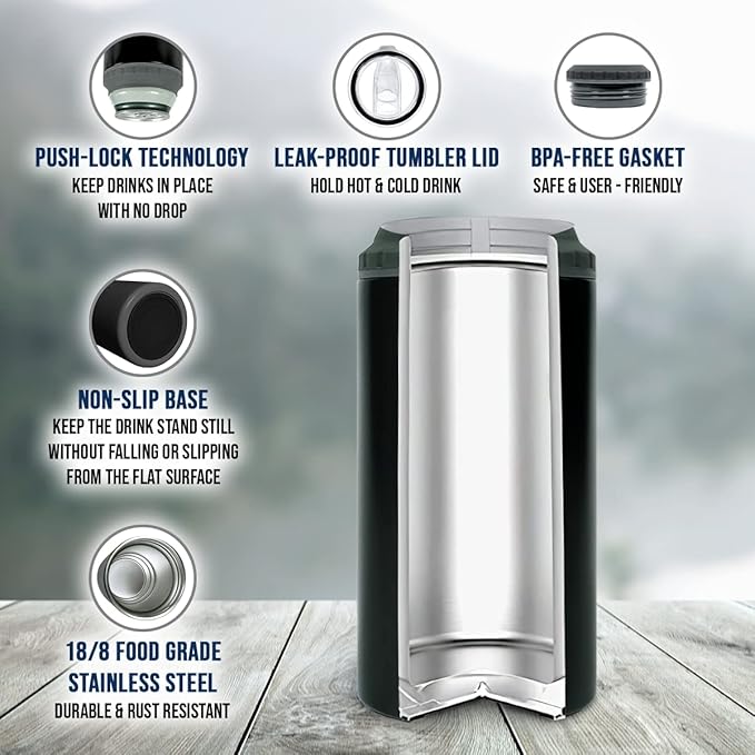 winorax Mom Gifts Mama Bear Tumbler 4-in-1 Can Cooler Mom Nutrition Facts Tumblers Sunflower Style Stainless Steel 16oz Travel Cup Mother's Day Christmas Birthday Gifts from Daughter Son
