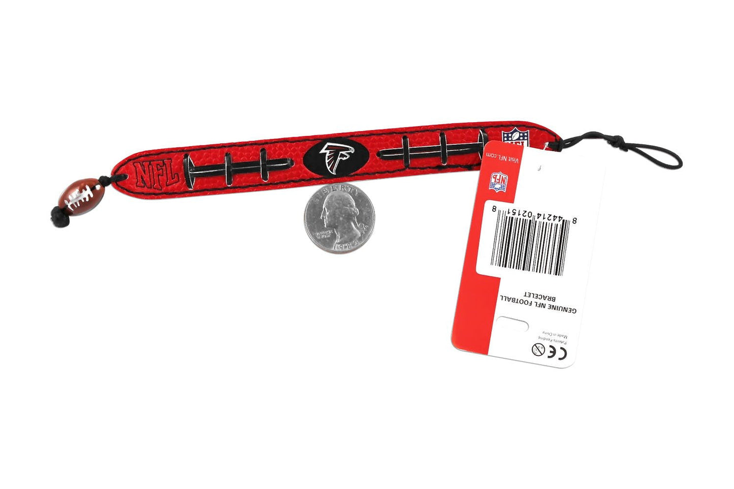 NCAA Nebraska Cornhuskers Blackshirts Team Color Football Bracelet