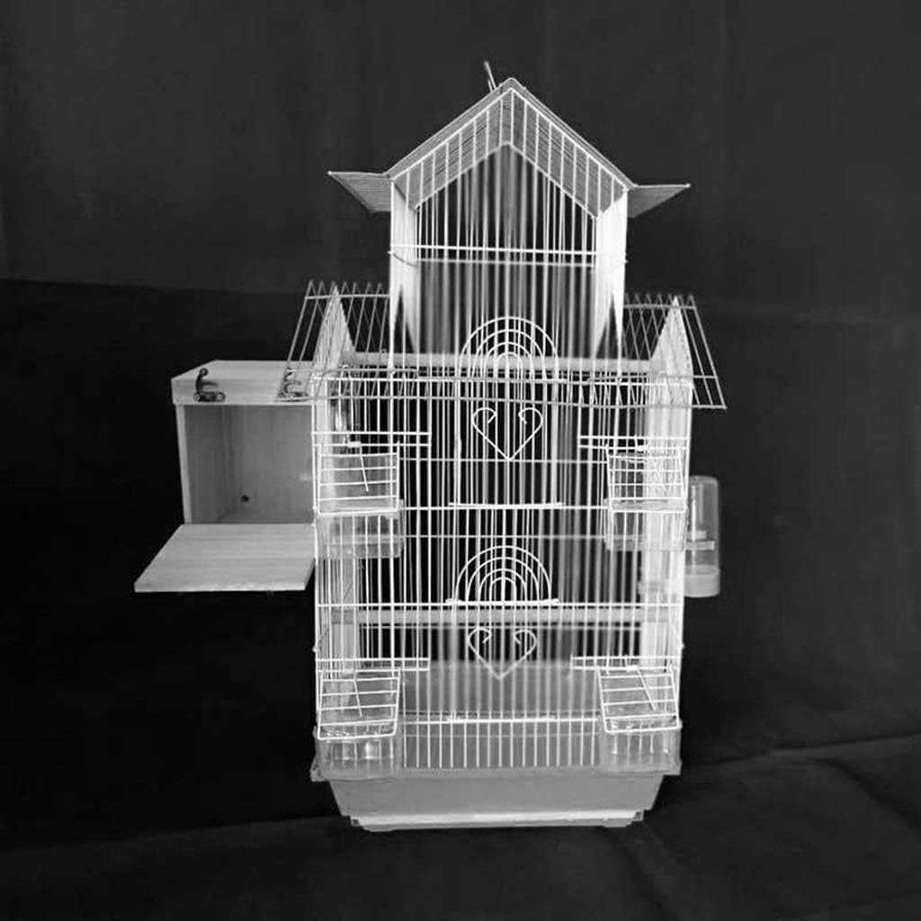 Professional Birdcage Pet Supplies Bird Carrier Gardening Decor Parrot Cages for Large Birds,Household Large Parrot Cage,House-Shaped Decorative Bird Cage,Parakeet Love Bird Pearl Bird(Yellow)