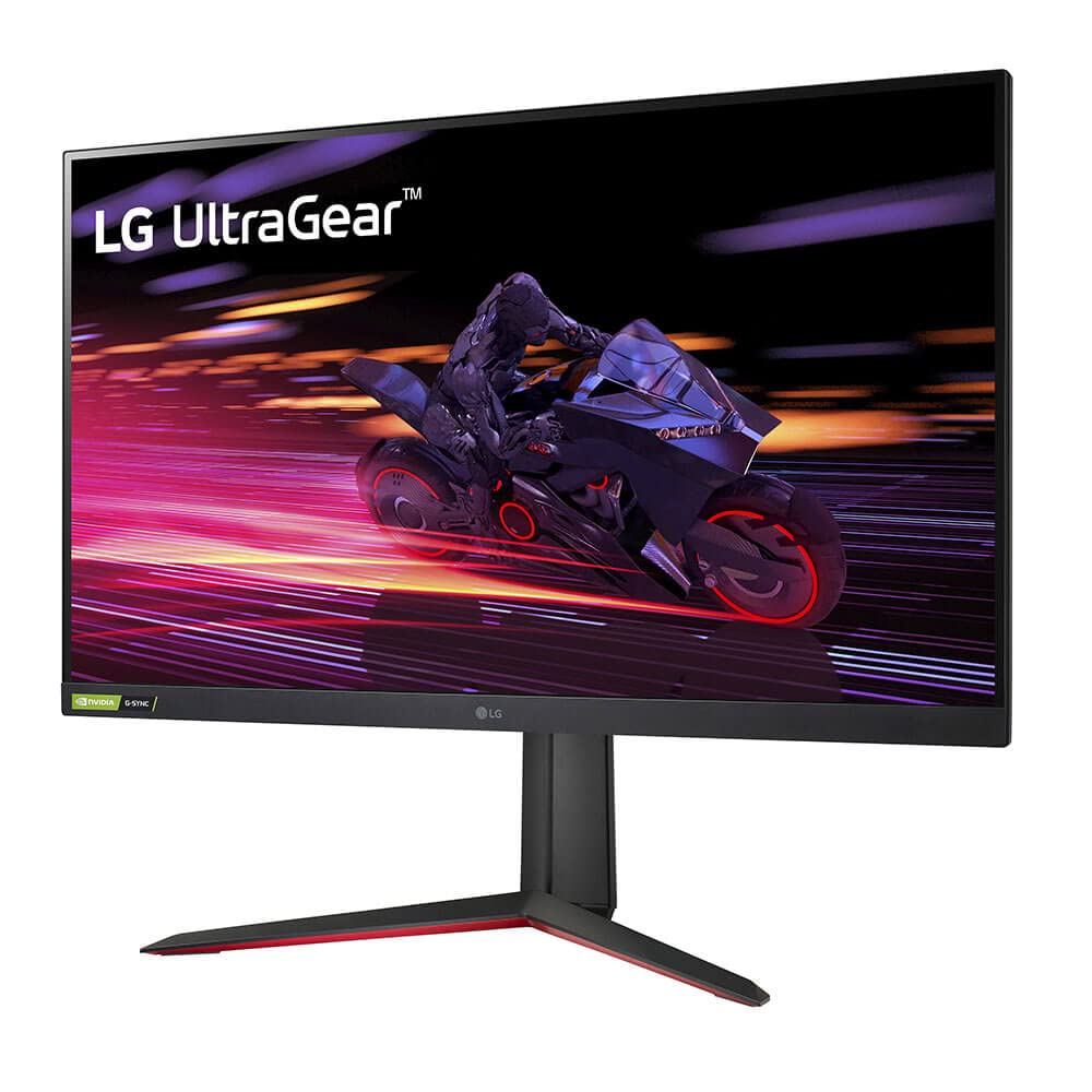 LG Ultragear 32GP750-B 32" QHD Gaming Monitor, 165Hz, 1ms, G-SYNC, FreeSync, Adjustable, Black