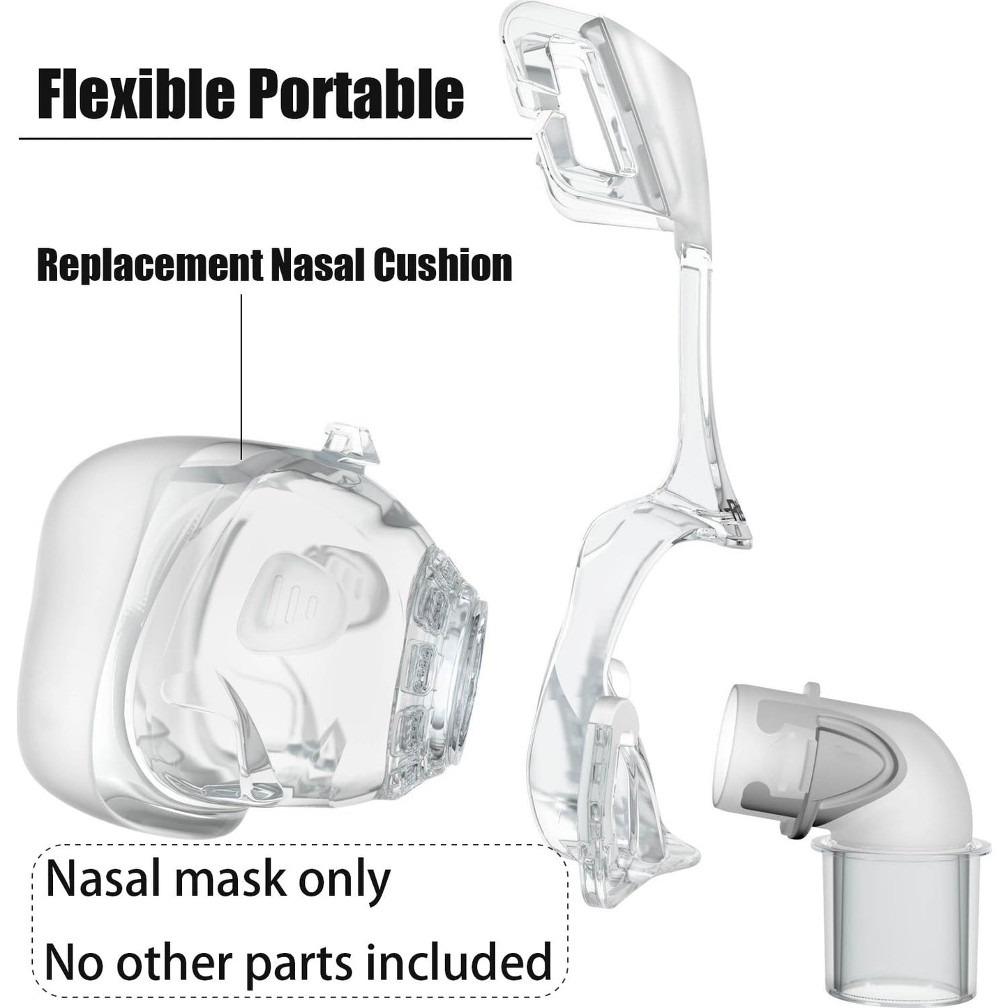 Nasal Mask Cushion Replacement for Mirage Fx, Nasal Mask Cushion Replacement Accessories Fit for Mirage FX Nasal Guard (Standard)