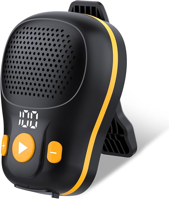 ZYHKON Wearable Bluetooth Speaker, Clip-on Wireless Portable Speakers, IP56 Waterproof Clip Speaker Up to 18 Hours Battery...