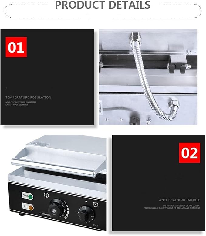 YIYIBYUS 12 Grid Donut Machine Commercial/Domestic Non-Stick Pan Electric Donut Bread Making Machine Mini Donut Machine 2"/ Grid, 110V